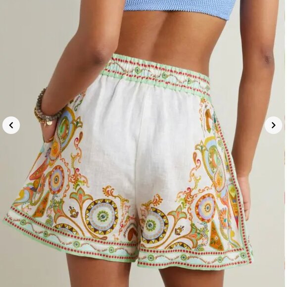 ALÉMAIS' 'Pinball' Linen shorts, Sz 8 - Picture 4 of 8